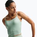 Moteriški treniruočių marškinėliai Nike One Medium Support steam/white 4