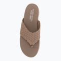 Moteriškos šlepetės SKECHERS Ultra Flex 3.0 Rhythm Waves brown 5