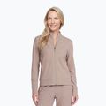 Moteriškas džemperis SKECHERS GO Luxe Rib Everyday Full Zip taupe/brown