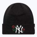 Moteriška žieminė kepurė New Era Sequin Rose Beanie New York Yankees juoda