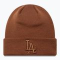 Žieminė kepurė New Era Essential Los Angeles Dodgers tamsiai kaštoninė/tamsi rudens