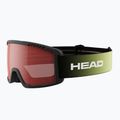 Vaikiški slidinėjimo akiniai HEAD Contex Yuki Jr red/lime