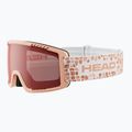 Vaikiški slidinėjimo akiniai HEAD Contex Yuki Jr red/peach