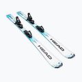 Vaikiškos kalnų slidės + apkaustai HEAD Supershape JRS + Jrs 7.5 GW CA white/blue 2