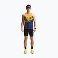 Vyriški bėgimo marškinėliai Nike AeroSwift Dri-Fit ADV Singlet citron pulse/lapis/bright crimson 2
