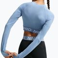Moteriški marškinėliai ilgomis rankovėmis  Nike Pro work blue/white 4