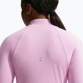 Moteriškas bėgimo džemperis Nike Tempo Dri-Fit 1/4 Zip pink rise 5