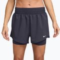 Moteriški šortai Nike One Dri-Fit High-Waisted 3" 2In1 gridiron/white