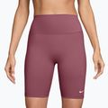 Moteriški treniruočių šortai Nike One Pink Smoke/White