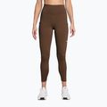Moteriškos treniruočių tamprės Nike One High-Waisted 7/8 cacao wow/white