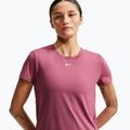 Moteriški treniruočių marškinėliai Nike One Classic pink smoke/white 4