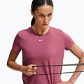 Moteriški treniruočių marškinėliai Nike One Classic pink smoke/white 6