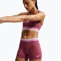 Moteriški treniruočių šortai Nike Pro pink smoke/bleached lilac 4