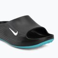 Vyriškos šlepetės Nike ReactX Rejuven8 black/gamma blue/metallic silver 7
