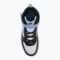Vaikiški batai Nike Court Borough Mid 2 white/black/arctic green/football blue 5