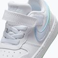 Vaikiški batai Nike Court Borough Low white/football grey/arctic green 5