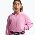 Vaikiškas džemperis Nike Pro Fleece pink rise/pink rise/black/white 3