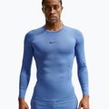 Vyriški treniruočių marškinėliai ilgomis rankovėmis Nike Pro indigo storm/black