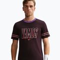 Vyriški marškinėliai Nike Court Dri-FIT Cotton burgundy ash 4