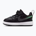 Vaikiški batai Nike Court Borough Low black/smoke grey/white/illusion green 2