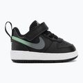 Vaikiški batai Nike Court Borough Low black/smoke grey/white/illusion green 2