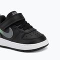 Vaikiški batai Nike Court Borough Low black/smoke grey/white/illusion green 7