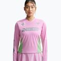 Moteriški bėgimo marškinėliai su ilgomis rankovėmis  Nike Swift Jersey Top pink rise/illusion green