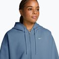 Moteriškas džemperis Nike Studio Fleece Medium Weight Oversized Full Zip work blue/sail 3