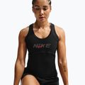 Moteriški treniruočių marškinėliai Nike One black/black/university red/white 3