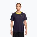 Vyriški teniso marškinėliai Nike Court Advantage purple dynasty/lemon venom/lemon venom