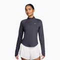 Moteriški bėgimo marškinėliai su ilgomis rankovėmis  Nike Tempo Swoosh Run Dri-Fit 1/4-Zip LS gridiron/white