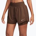 Moteriški šortai Nike One Dri-Fit High-Waisted 3" 2In1 cacao wow/white 3