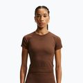 Moteriški treniruočių marškinėliai Nike Pro Seamless Dri-Fit SS cacao wow