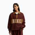 Moteriškas džemperis Nike Studio Fleece Medium Weight mystic dates/light british tan/sail