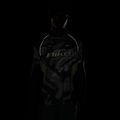 Vyriški bėgimo marškinėliai Nike Dri-FIT Printed SS smoke grey/black/light lemon twist 7
