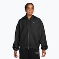 Moteriškas džemperis Nike Studio Fleece Medium Weight Oversized Full Zip total black/sail