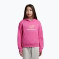 Vaikiškas džemperis New Balance FT Stacked Logo Hoodie pink satin