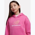 Vaikiškas džemperis New Balance FT Stacked Logo Hoodie pink satin 5