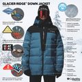 Vyriška slidinėjimo striukė Columbia Glacier Ridge Down phoenix blue/black 15
