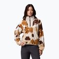 Moteriškas flisinis džemperis Columbia Sequoia Grove II Printed Half Zip camel brown ikatbloom