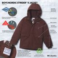 Šilta striukė vaikams Columbia Nordic Strider III tobacco 4