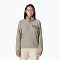 Moteriškas flisinis džemperis Patagonia Lightweight Synchilla Snap-T Pullover oatmeal heather w/moonrise taupe