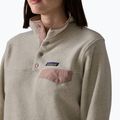 Moteriškas flisinis džemperis Patagonia Lightweight Synchilla Snap-T Pullover oatmeal heather w/moonrise taupe 4