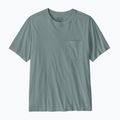Vyriški marškinėliai Patagonia Daily Pocket Tee blue sage