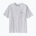 Vyriški marškinėliai Patagonia Boardshort Logo Pocket Responsibili fiber white
