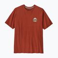 Vyriški marškinėliai Patagonia Great Waves Responsibili-Tee rusty red