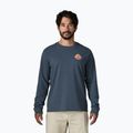 Vyriški ilgomis rankovėmis marškinėliai Patagonia Great Waves Responsibili-Tee LS summit blue