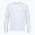 Vyriški ilgomis rankovėmis marškinėliai Patagonia P-6 Logo Responsibili fiber white