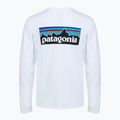 Vyriški ilgomis rankovėmis marškinėliai Patagonia P-6 Logo Responsibili fiber white 2