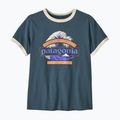 Moteriški marškinėliai Patagonia Great Waves Ringer Tee summit blue 2